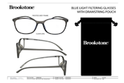 Brookstone Blue Light Filtering Glasses Set GRY