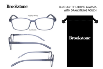Brookstone Blue Light Filtering Glasses Set BLU