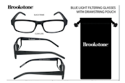 Brookstone Blue Light Filtering Glasses Set BLK