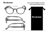 Brookstone Blue Light Filtering Glasses Set GRY1
