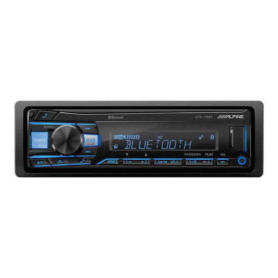 ALPINE In-Dash Digital Media Receiver with Built-in Bluetooth - Black - Curacao