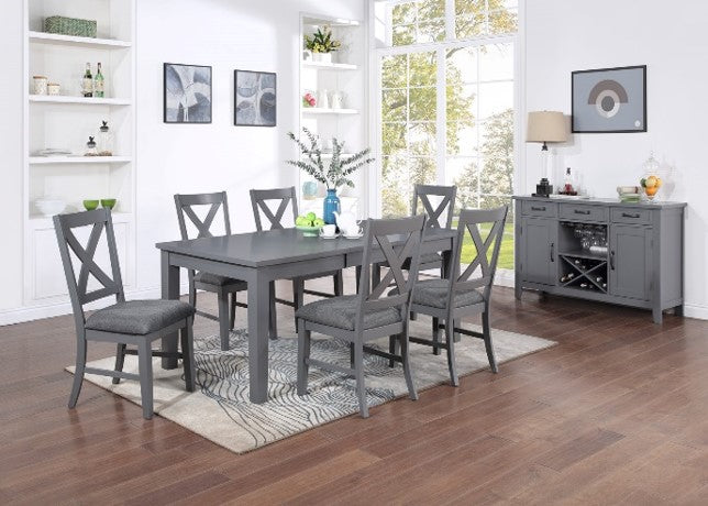 La Jolla 9pc Dining Set - Grey by Best Home