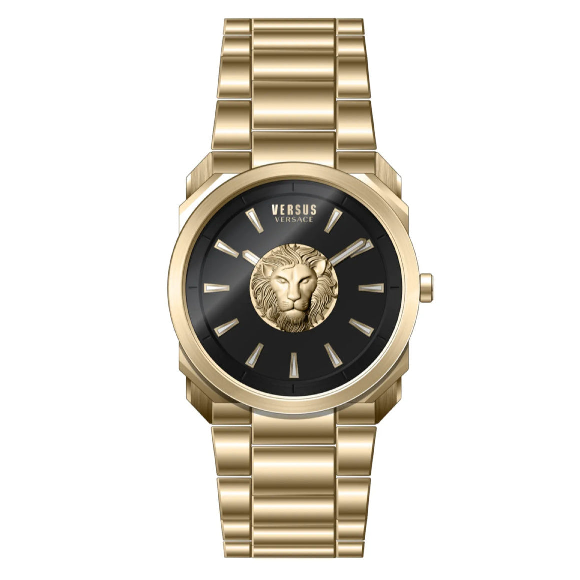 Versus Versace 902 Men's 40mm Gold Bracelet Watch - Black Dial