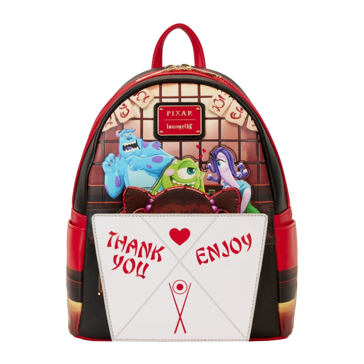 Loungefly Pixar Monsters, Inc. Harryhausen's Takeout Boo Pop-Up Mini Backpack