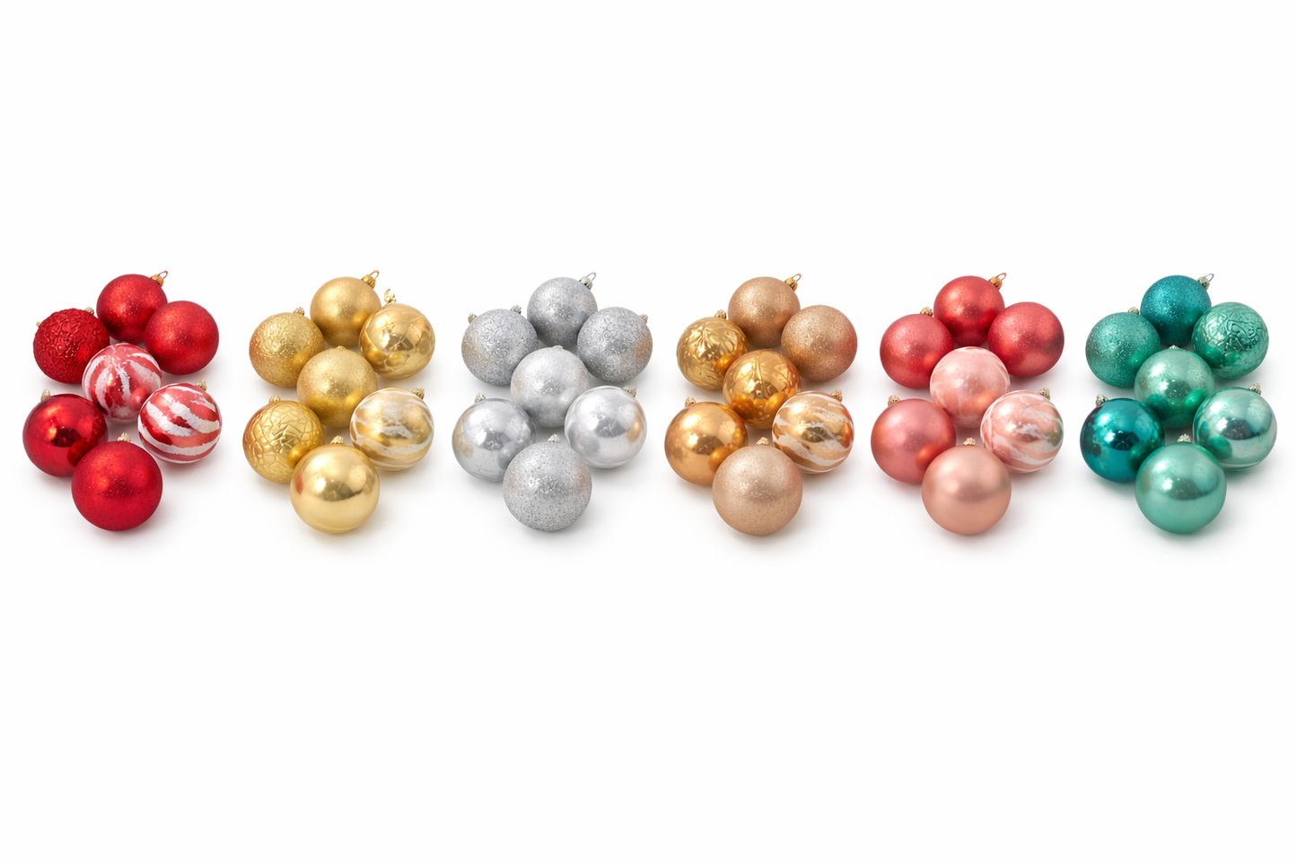 Gansu 1.5" X-Mas Ornament (25-Pieces) - Assorted Colors