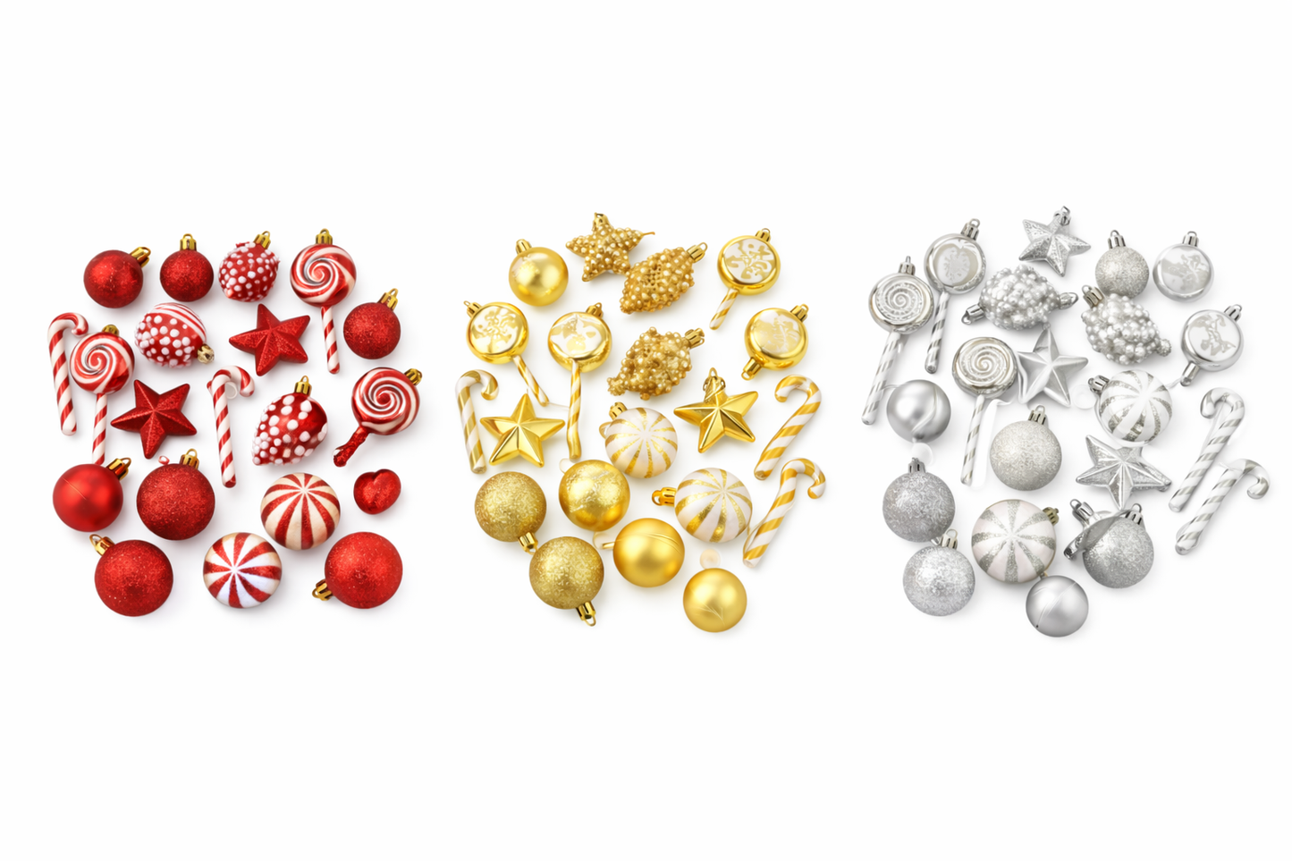 Gansu 2.3" Xmas Ornament (39-Pieces) - Assorted Colors