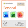 Microsoft 365 Personal includes 1 TB of cloud storage, advanced security, and innovative  apps with Microsoft Copilot. For 1 person