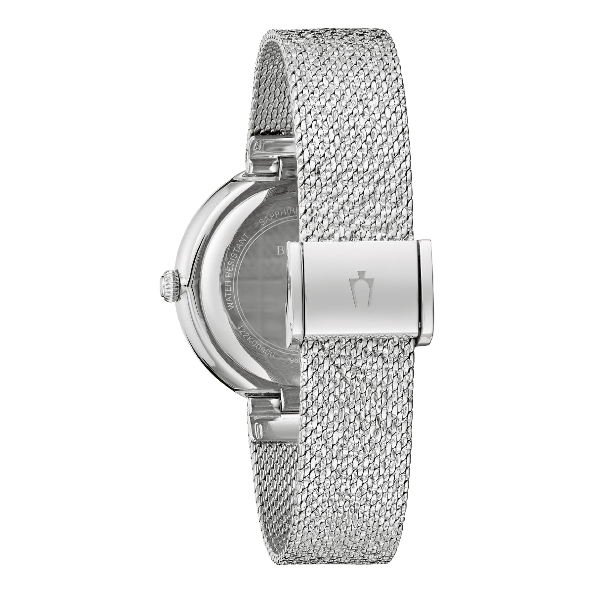 Bulova Crystal Women's 32mm Bracelet Watch - Silver-Tone