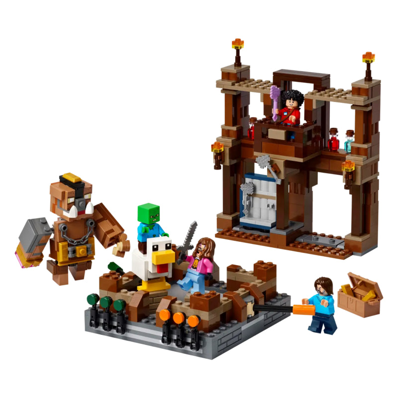 LEGO Minecraft Woodland Mansion Fighting Ring Building Toy Set (491-Pieces)