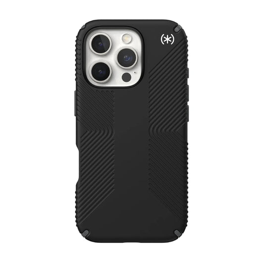 Speck Persidio2 Grip Case for Apple iPhone 16 Pro - Black/Slate Gray