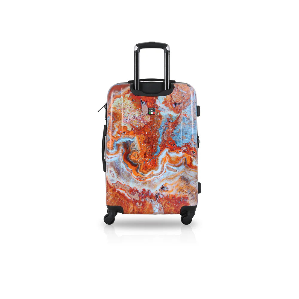 Tucci Italy 24" Printed Fashion Travel Suitcase - Turkish Marble