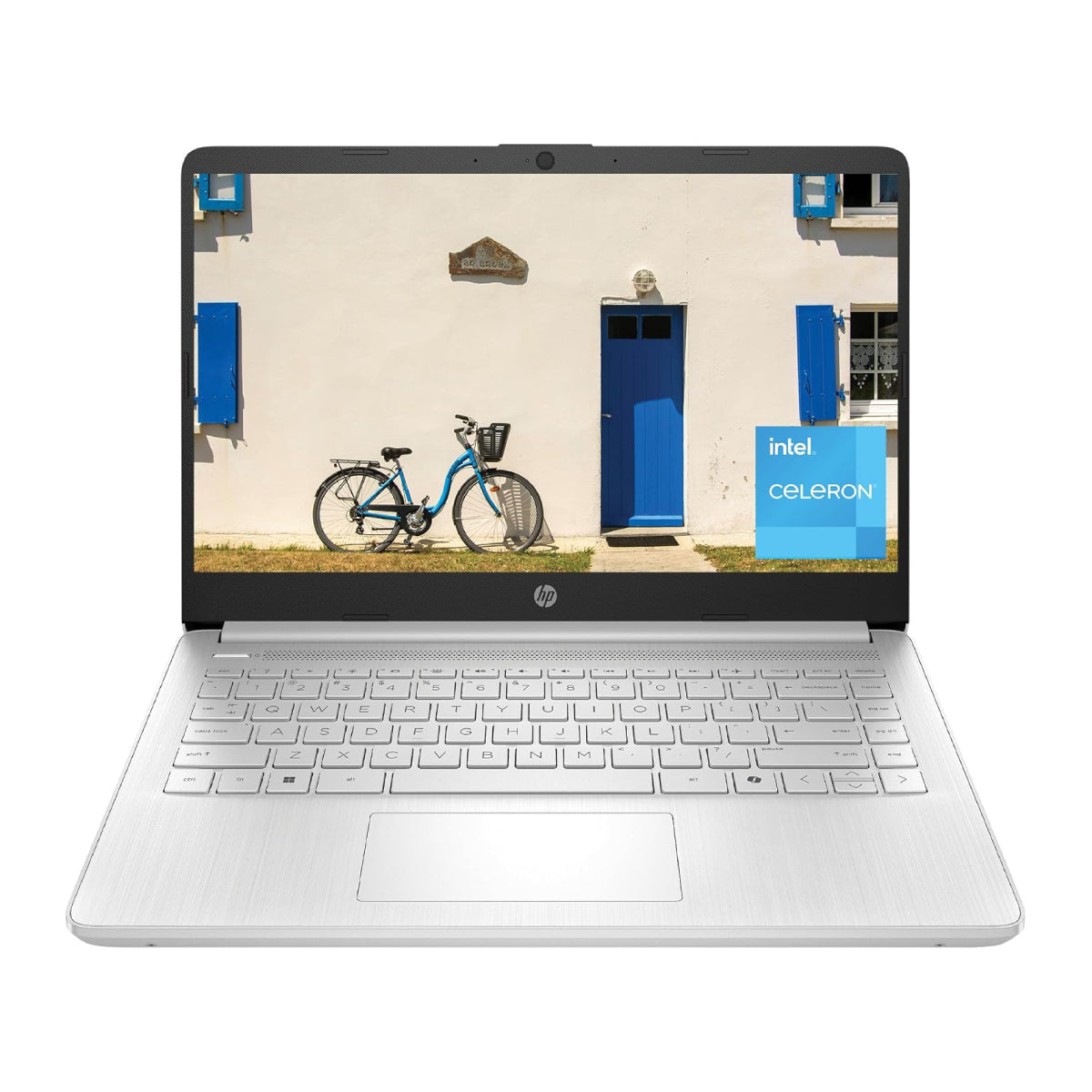 Bundle: HP 14" Touchscreen Laptop - Intel Celeron N4500 with 4GB Memory - 64GB eMMC - Silver + Microsoft 365 Personal 1 Year Subscription includes 1 TB of Cloud Storage Advanced Security, and Innovative Apps with Microsoft Copilot
