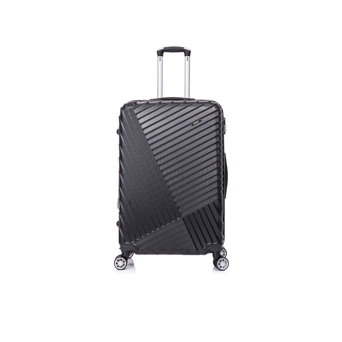 Toscano Prodigio 28" Hardside Spinner Wheel Luggage Suitcase - Jet Black