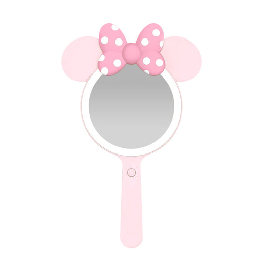 Impressions Vanity Minnie Mouse Bowtiful LED Handheld Makeup Mirror - Pink