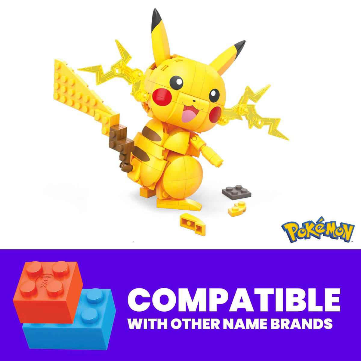 Mega PokÃƒÂ©mon Pikachu Building Toy Kit (211-Pieces) - Yellow