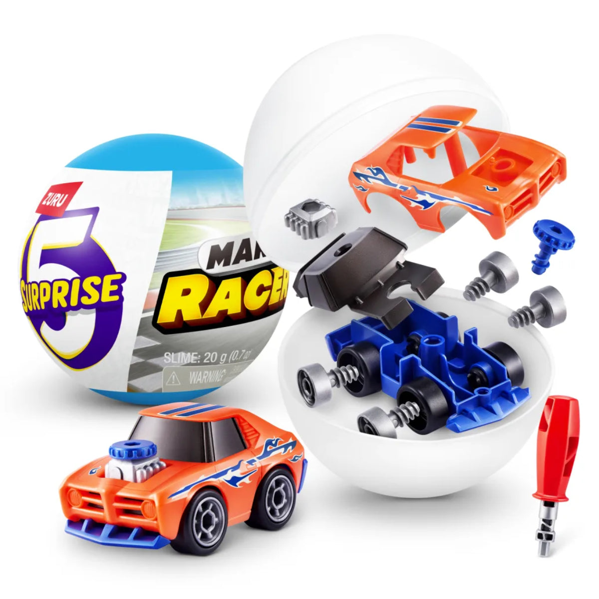 5 Surprise Make A Racer Building Toy - Assortment