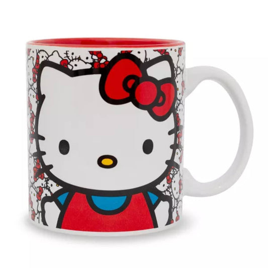 Sanrio Hello Kitty 20 oz Ceramic Allover Faces Mug - Multicolor