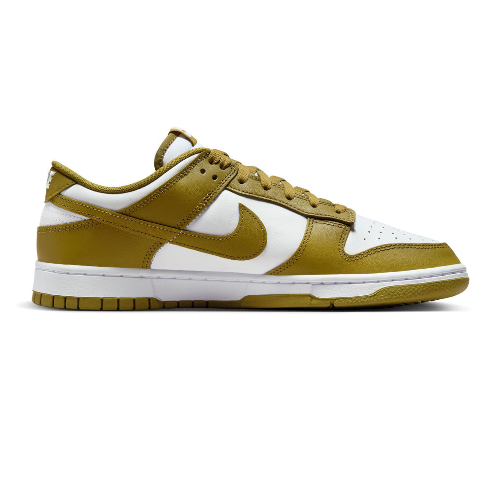 Nike Men's Dunk Low Retro Sneakers (Size 8) - White/Pacific Moss