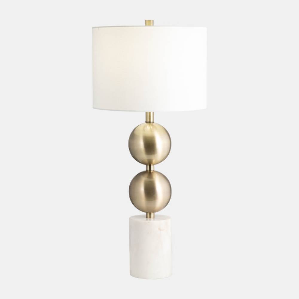 Sagebrook Stacking Orbs 31" Table Lamp - Gold/White