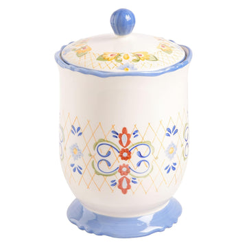 Laurie Gates Canister with Lid - White