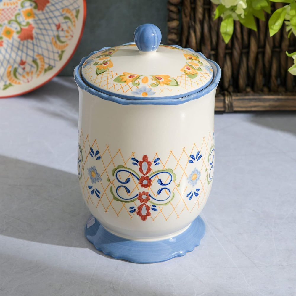 Laurie Gates Canister with Lid - White