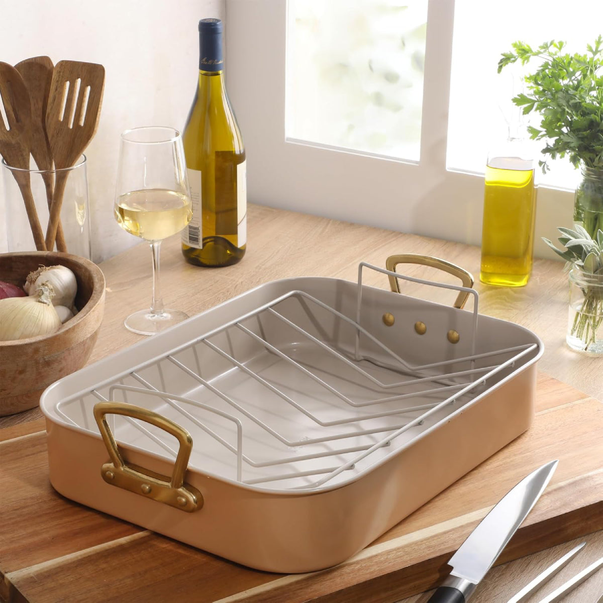 Broxton Turkey Roasting Pan with Rack