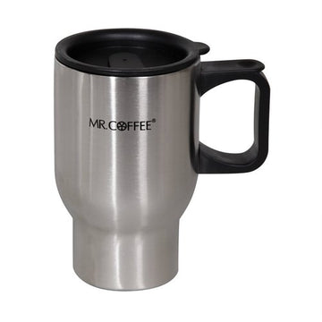 Mr. Coffee Expressway 15 Oz. Travel Mug - Stainless Steel/Black - Curacao