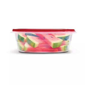 Rubbermaid TakeAlongs Large Square Food Storage Containers with Lids (2-Piece) - Red
