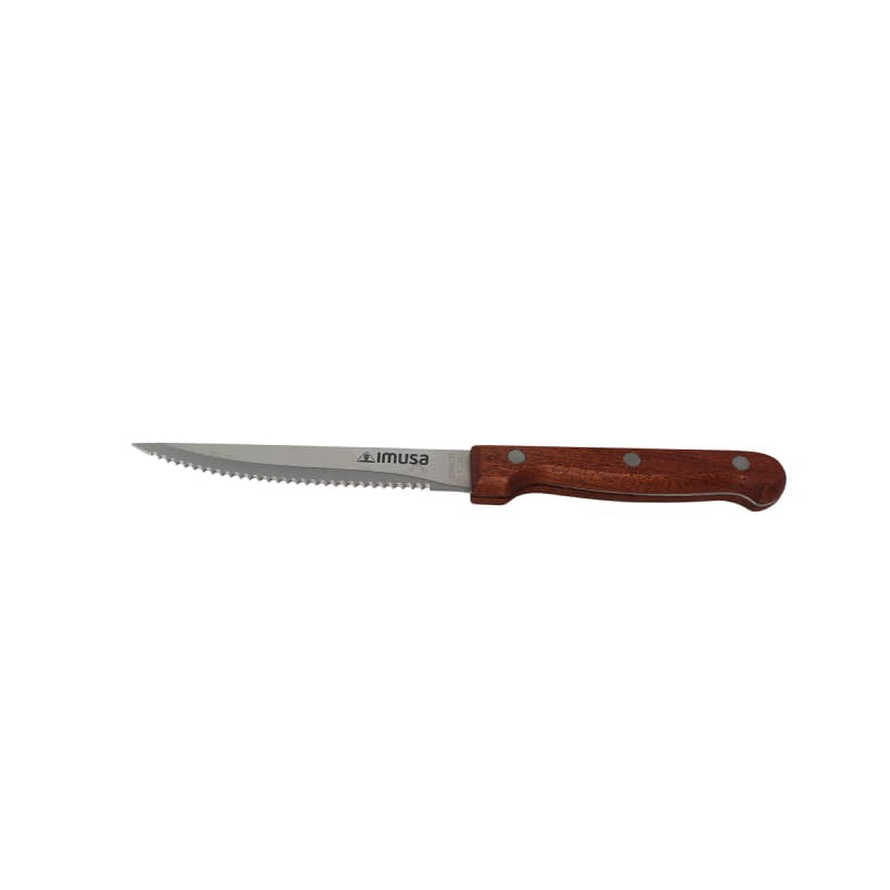 IMUSA 5" Steak Knife with Wood Handle - Brown