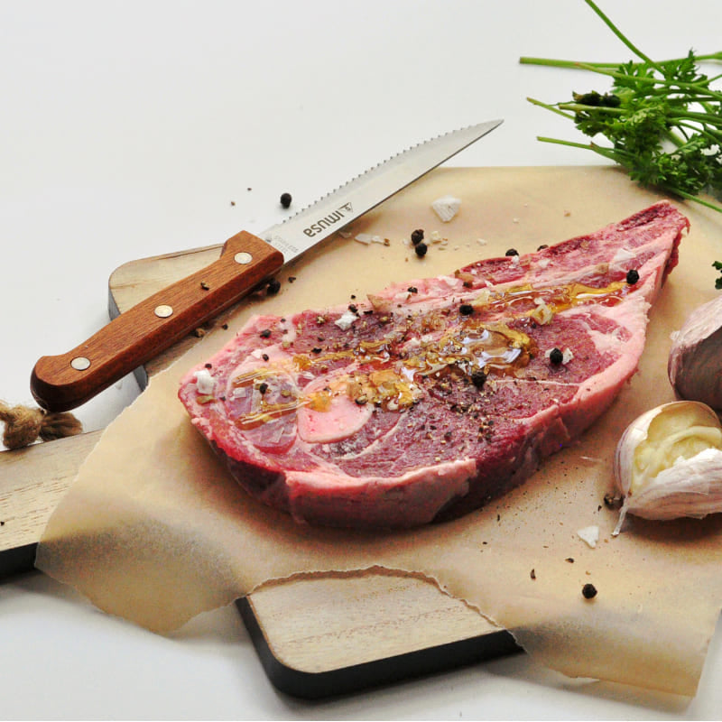 IMUSA 5" Steak Knife with Wood Handle - Brown