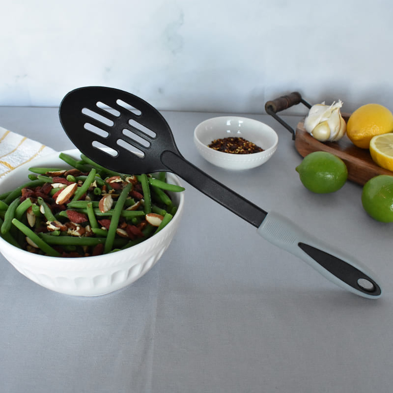 IMUSA 12" Slotted Spoon - Black/Gray