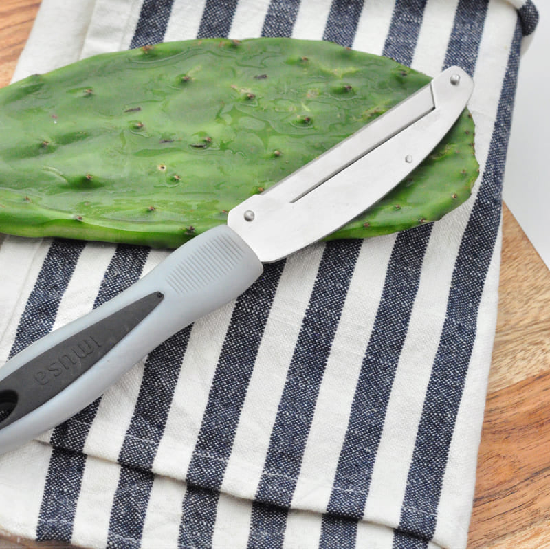 IMUSA Nopal 9" Peeler with Handle - Silver/Gray