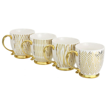Gibson Home Gold Finch Electroplated 16.7 oz Mug - Assorted
