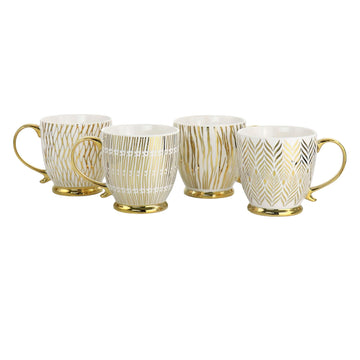 Gibson Home Gold Finch Electroplated 16.7 oz Mug - Assorted