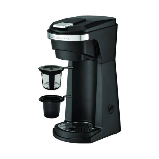 Ovente CMK42B 2-in-1 Single Serve Coffee Maker with One-Touch Control - Black