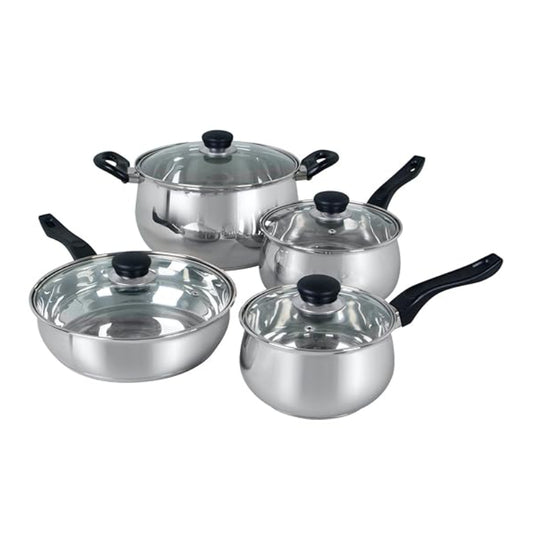 Oster Rametto Stainless Cookware Set (10-Piece) - Silver