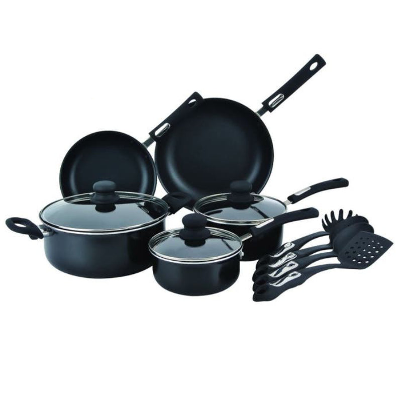 Hamilton Beach Nonstick Cookware Set (12-Pieces) - Black