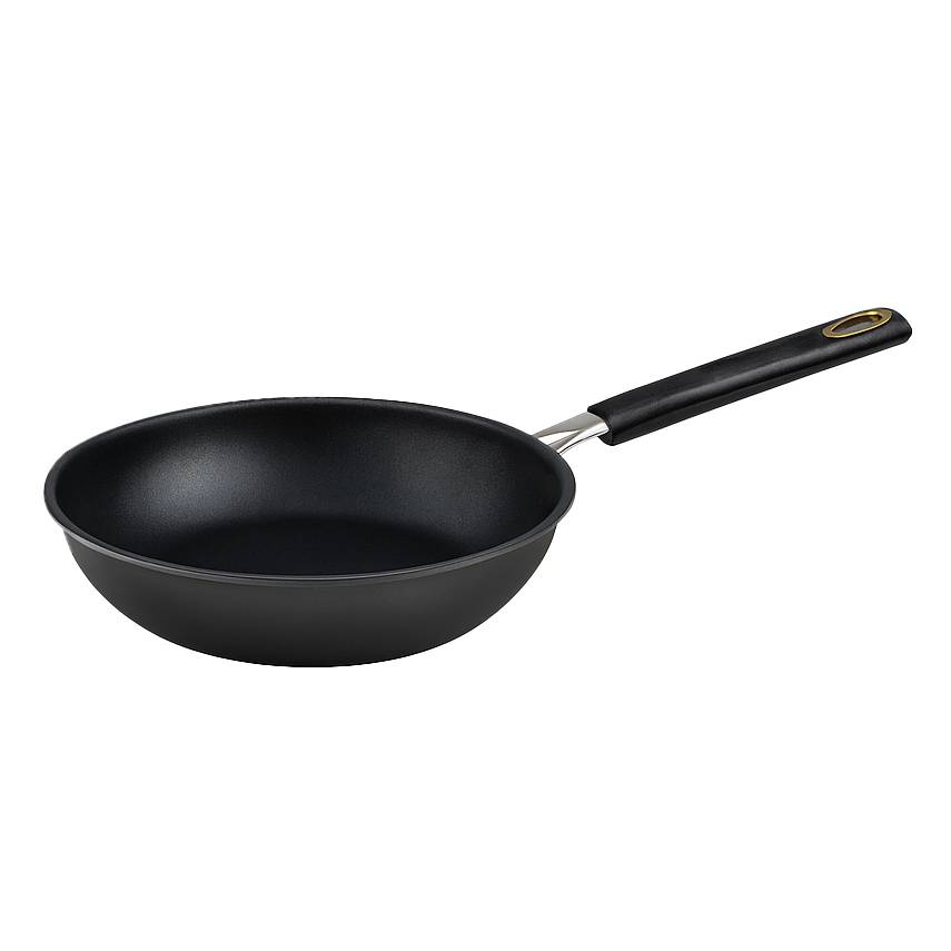 Hamilton Beach 11" Aluminum Forged Wok - Black