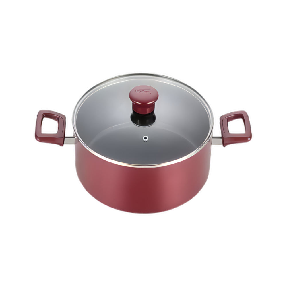 T-Fal Non-Stick (10-Piece) Cookware Set - Red