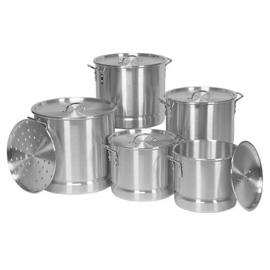 Imusa MEXICANA168 Tamale and Seafood Steamer Set (5-Piece) - Silver