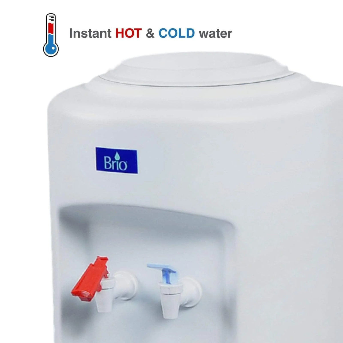 Brio CL500 Hot and Cold Top load Water Dispenser Cooler - White