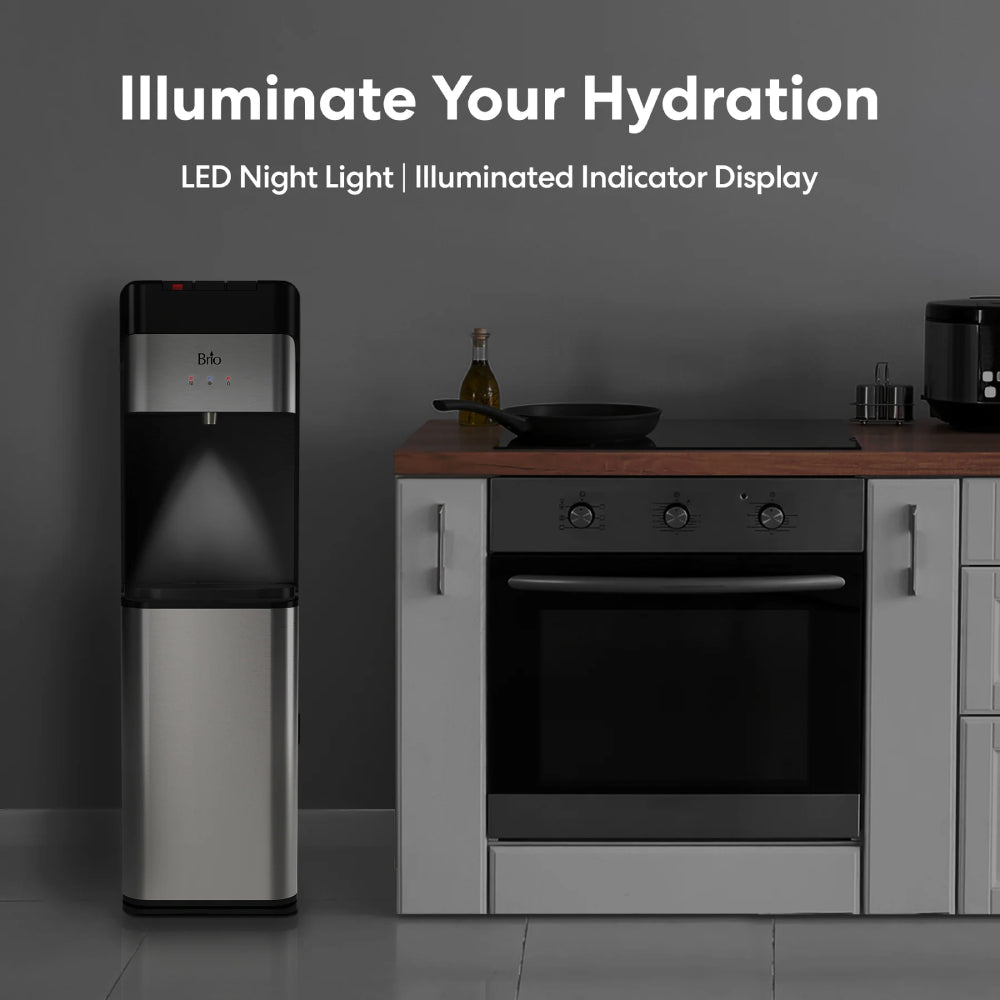 Brio 430 Series Bottom Load Water Cooler - Black/Silver