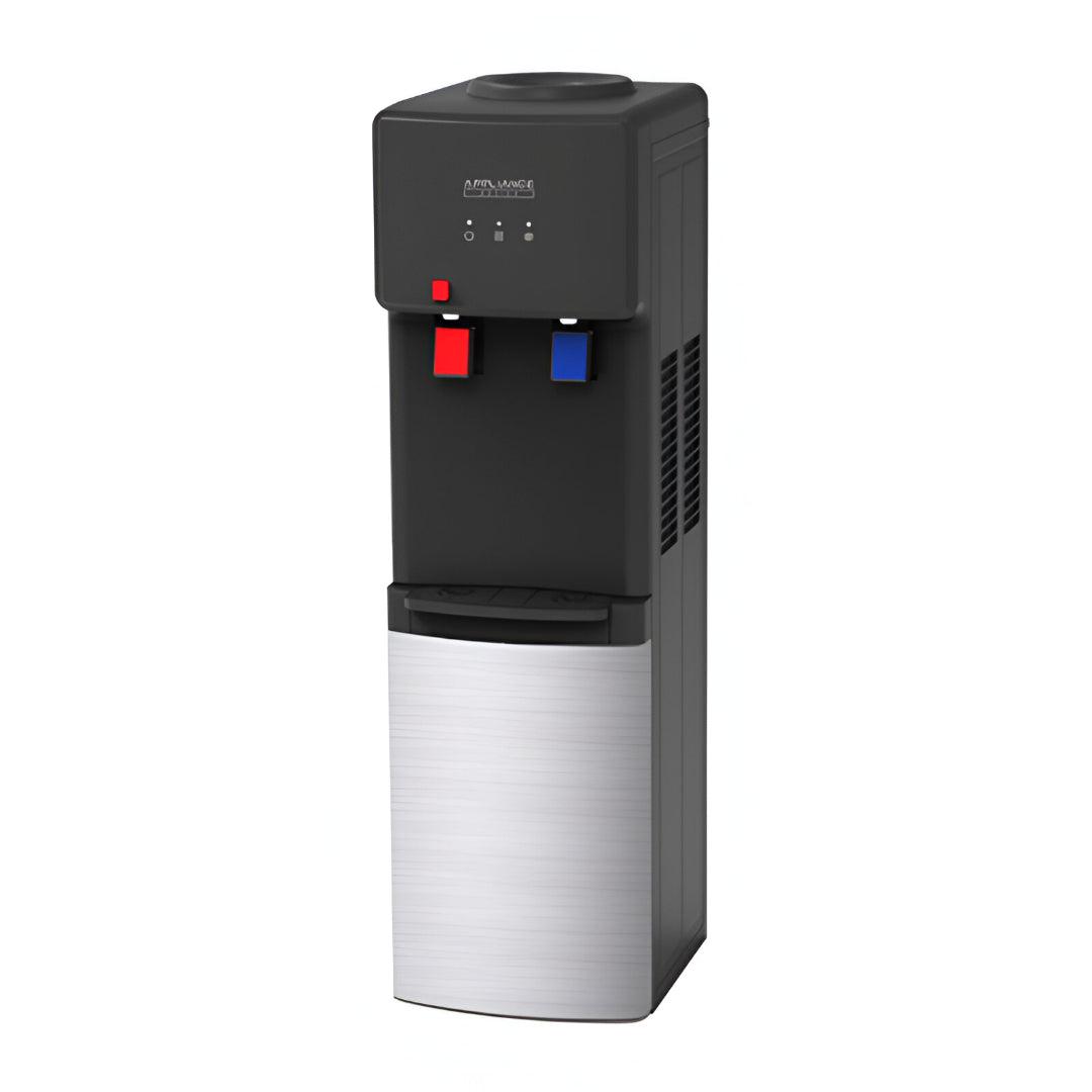 Toscana Top Load Water Dispenser with Hot and Cold Tap - Black/Silver