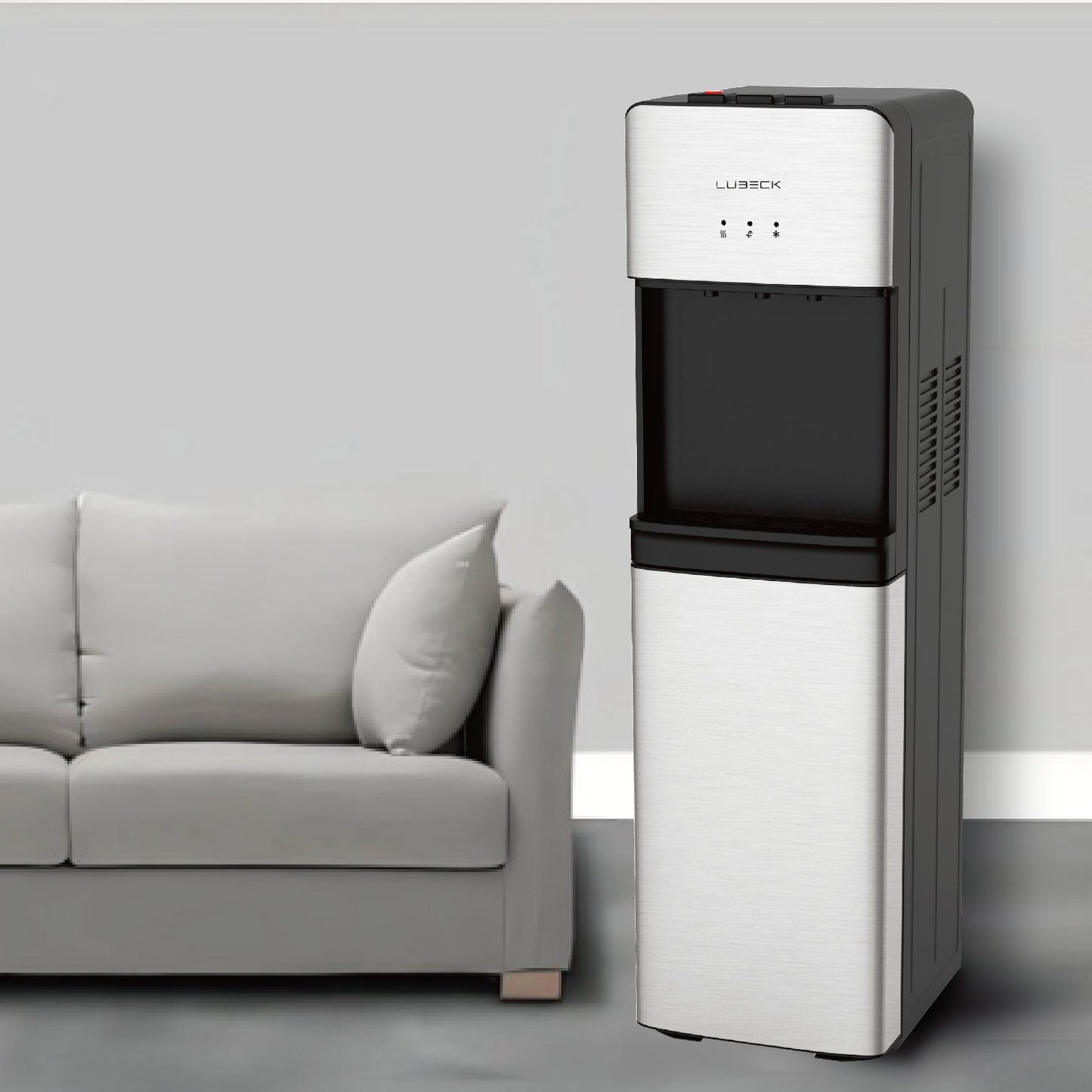 Bundle: Lubeck Bottleless Water-Cooler Dispenser with 2 Water filter + Stage 1,2 PP Fibre and Pre-Active Water Filters