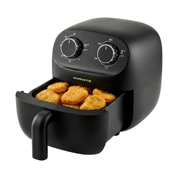 Ovente FAM18900B 2 Quart Compact Air Fryer with Adjustable Temperature - Black