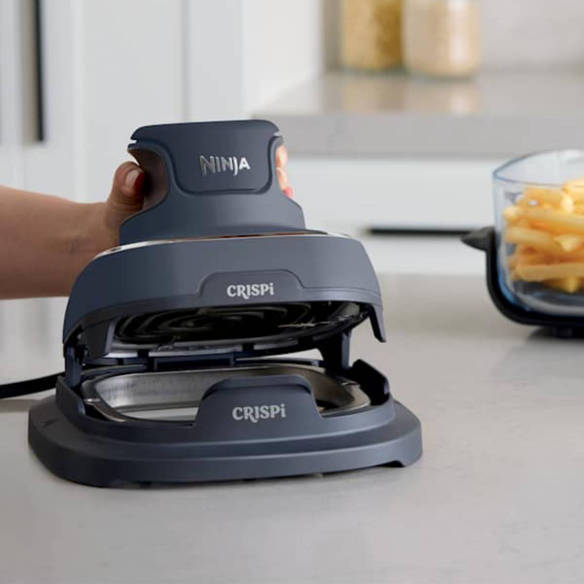 Ninja FN101GY Crispi 4-in-1 Portable Glass Air Fryer - Gray