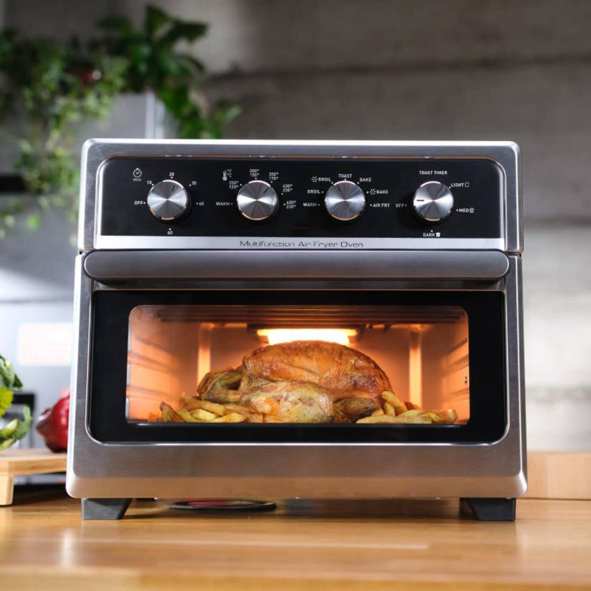 T-fal FW601D50 21 qt Multifunctional Oven Air Fryer - Gray