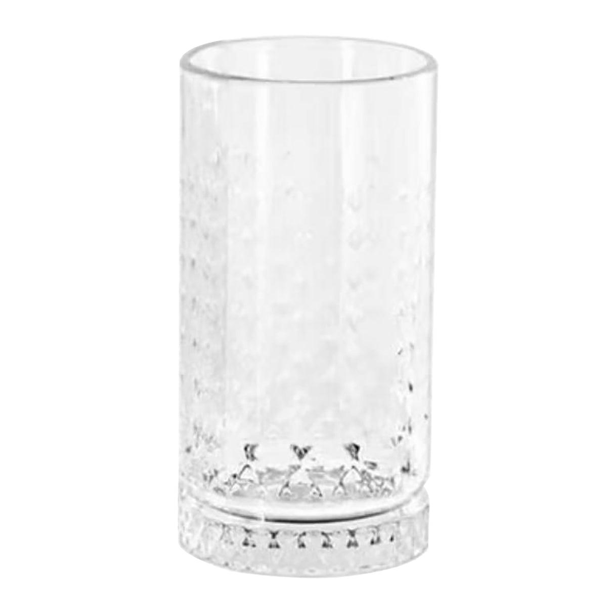 Gibson Home 16 oz Teardrop Embossed Double Old Fashioned Glass Tumbler Set (4-Pieces) - Clear