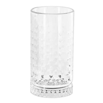 Gibson Home 16 oz Teardrop Embossed Double Old Fashioned Glass Tumbler Set (4-Pieces) - Clear