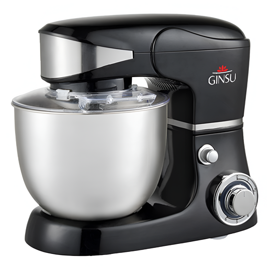Ginsu 169 oz Stainless Steel Stand Mixer - Black/Silver